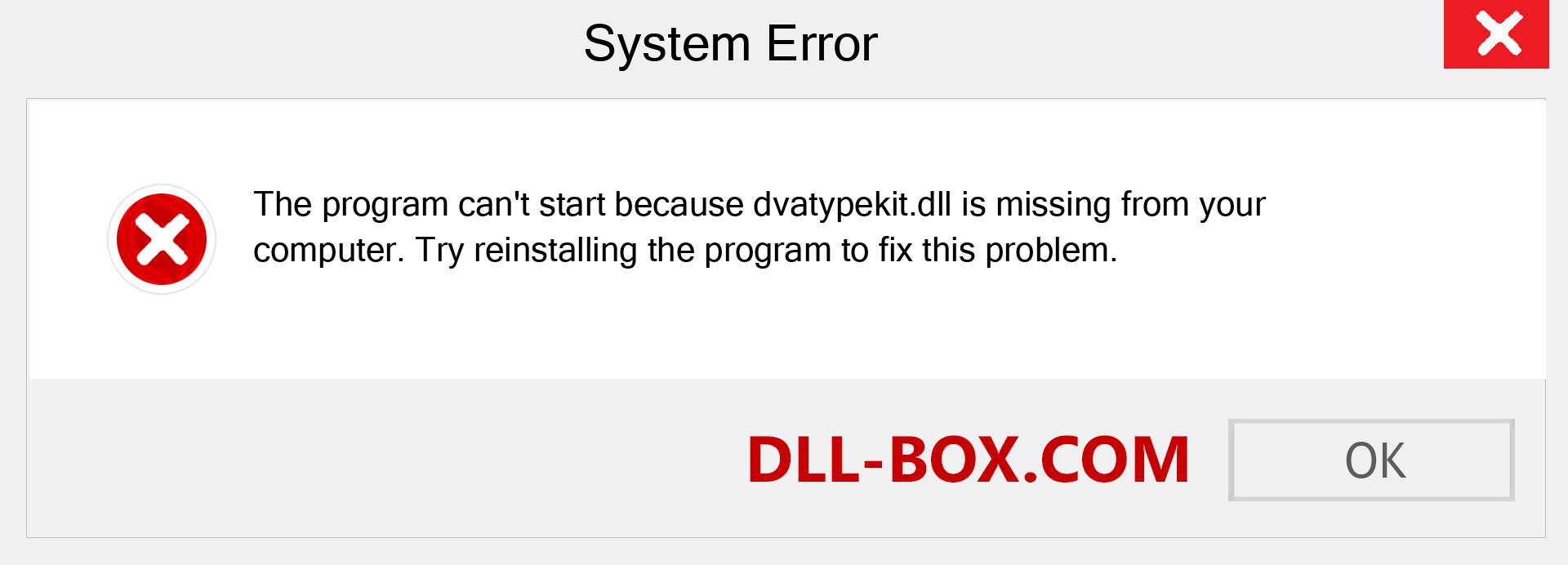  dvatypekit.dll file is missing?. Download for Windows 7, 8, 10 - Fix  dvatypekit dll Missing Error on Windows, photos, images
